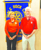 Cpl. Melissa Riggins, of the Stone County Sheriff’s Department pictured with Rotary Club of Table Rock Lake President Marshall Works